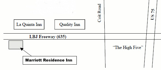 Map to Marriott Residence Inn